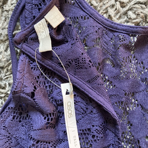 ASOS Lace Top Dress 6 Tall - Picture 3 of 4